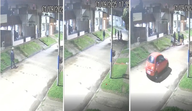Video: caminaba por Berisso rumbo a la casa de su mamá, pero siete ladrones lo golpearon y le robaron todo
