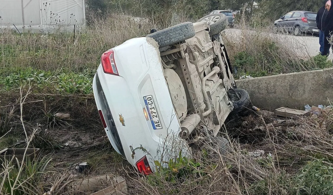 Una familia de La Plata se accidentó en Ruta 36 y salió ilesa de milagro
