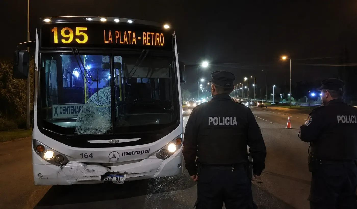 Un joven fue atropellado por un micro en pleno Camino Centenario y murió en el lugar